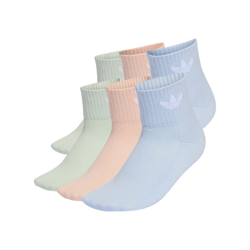 ADIDAS MID ANKLE SOCK 6 PAIR PACK azul
