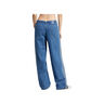 adidas Pantalón Mujer DENIM 3S PANT AZUL vista trasera