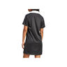 adidas Vestido V-NECK SS DRESS NEGRO vista trasera
