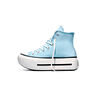 Converse Zapatillas Mujer CHUCK TAYLOR ALL STAR LIFT DOUBLE STACK PLATFORM DISTRESSED AZUL puntera