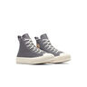 Converse Zapatillas Niña/os CHUCK TAYLOR ALL STAR EVA LIFT LEATHER GRIS lateral interior
