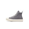 Converse Zapatillas Niña/os CHUCK TAYLOR ALL STAR EVA LIFT LEATHER GRIS vista trasera