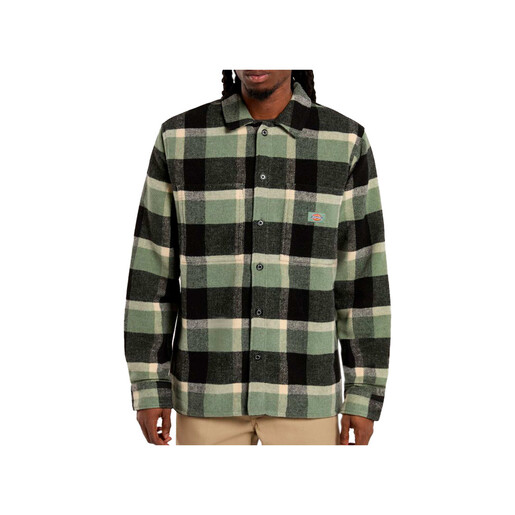 DICKIES PLAID COALING LS SHIRT verde