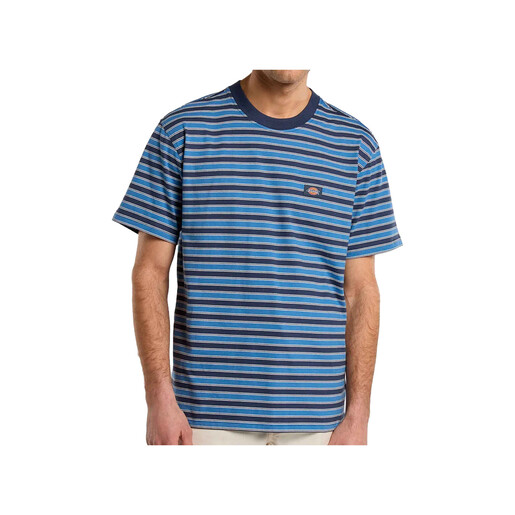 DICKIES STRIPE SS TEE NAVY BLUE azul