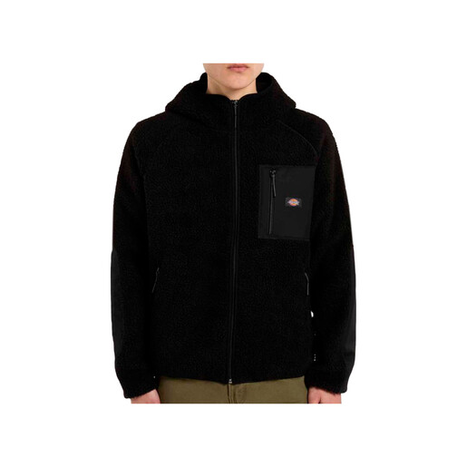 DICKIES CENTRAL HIGH PILE HOODED negro