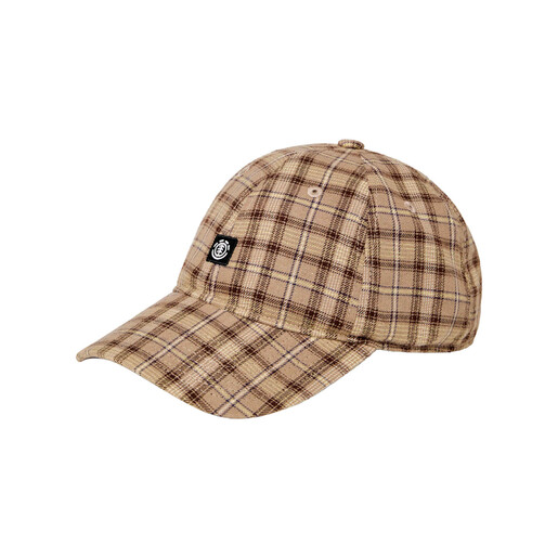 ELEMENT ICON DAD CAP CHECK marron