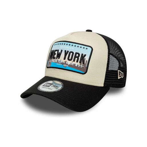 NEW ERA NE LICENCE PLATE TRUCKER NEWERA beige