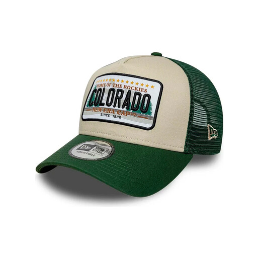 NEW ERA NE LICENCE PLATE TRUCKER NEWERA beige