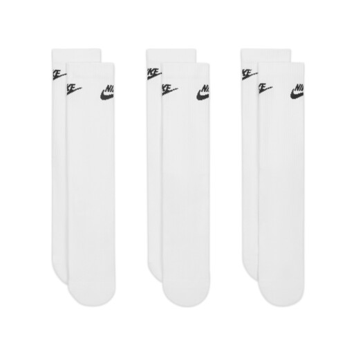 NIKE NIKE EVERYDAY ELEVATED CREW SOCKS (3 PAIRS) blanco