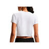 Nike Camiseta Mujer W NSW NK CHLL KNT CRP BLANCO vista trasera