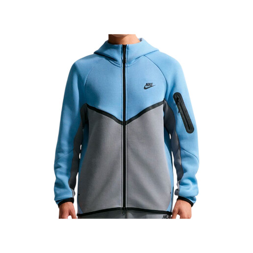 NIKE M NK TCH FLC FZ WR HOODIE azul