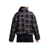 Nike Chaqueta Mujer W NK STREET AOP SHERPA JKT NEGRO vista trasera