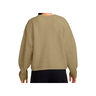 Nike Jersey Mujer W NSW SWT KT VNECK CREW BEIGE vista trasera