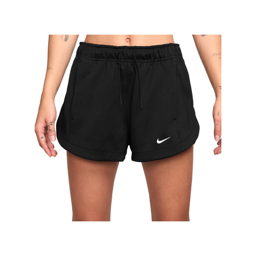 NIKE W NSW NK WR PLY KNT MR 2 SHRT negro