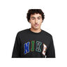 Nike Sudadera Hombre M NK CLUB BB CREW LETTERS NEGRO 03