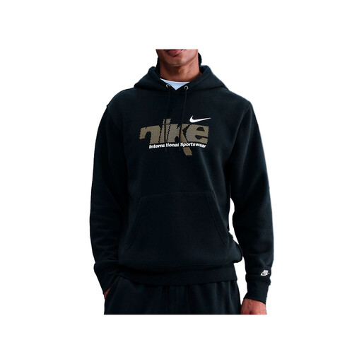NIKE M NK CLUB BB PO HDY SWSH SPORT negro