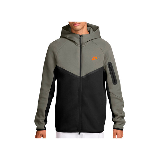 NIKE M NK TCH FLC FZ WR HOODIE verde