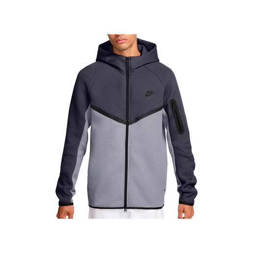 NIKE M NK TCH FLC FZ WR HOODIE gris