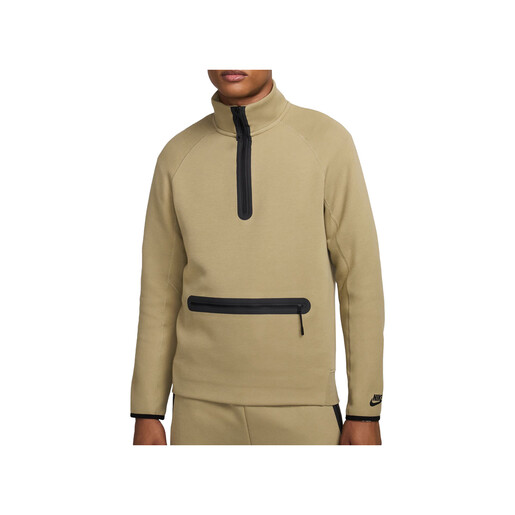 NIKE M NK TCH FLC HZ TOP verde