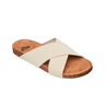 Roxy Chancletas y Sandalias Mujer MANNAE CROSSED BEIGE lateral interior