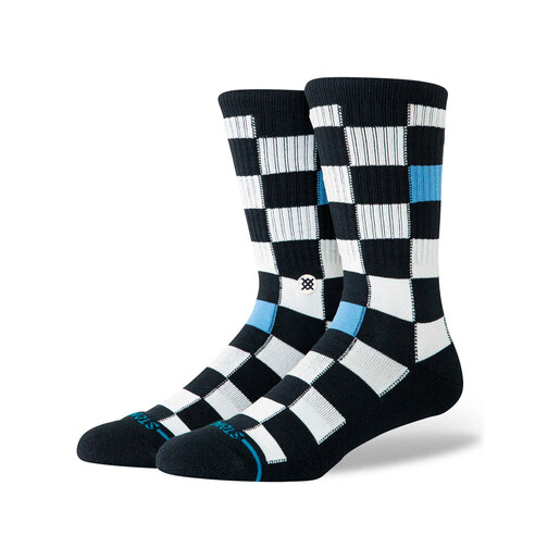 STANCE CHEF CHECK CREW negro