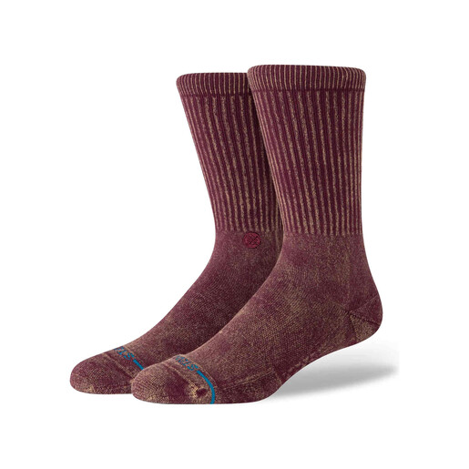 STANCE ICON DYED CREW granate