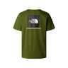 The North Face Camiseta Hombre M SS BOX NSE TEE VERDE vista trasera