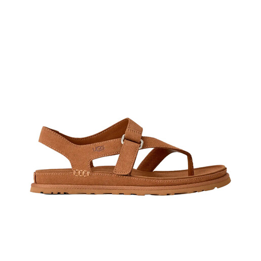 UGG W GOLDENGAZE TOE POST marron