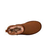 Ugg Zapatillas Mujer W Classic Ultra Mini Nubuck MARRON vista frontal girada 45º