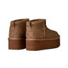 Ugg Zapatillas Mujer W CLASSIC ULTRA MINI PLATFORM MARRON vista trasera