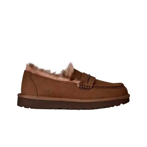 UGG W ELLIS NUBUCK LOAFER marron