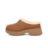 Ugg Zapatillas Mujer W NEW HEIGHTS COZY CLOG MARRON puntera