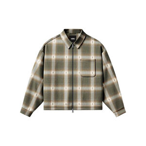 Larkspur Zip Plaid Flannel Shirt