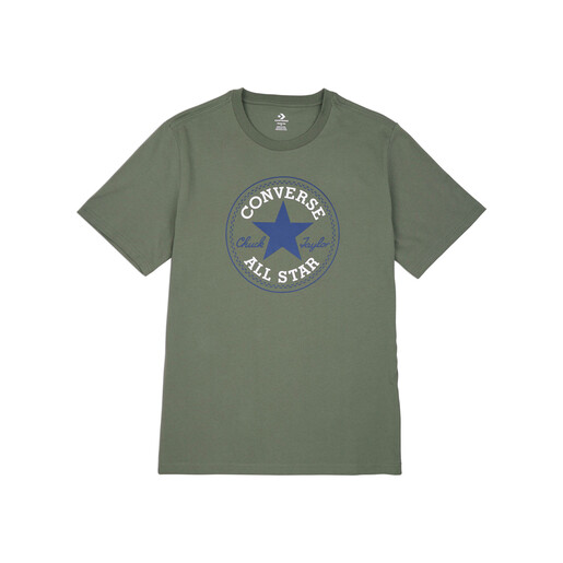 CONVERSE UNISEX CONVERSE GO-TO ALL STAR PATCH LOGO T-SHIRT verde