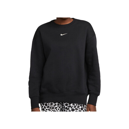 NIKE W NSW PHNX FLC OS CREW negro