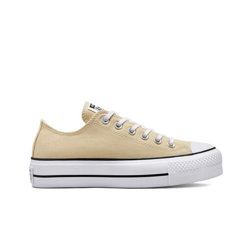 CONVERSE WOMEN'S CONVERSE CHUCK TAYLOR ALL STAR LIFT PLATFORM SEASONA beige