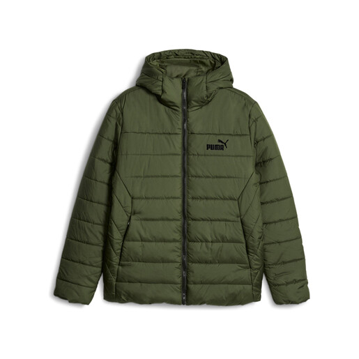 PUMA ESS HOODED PADDED JACKET verde
