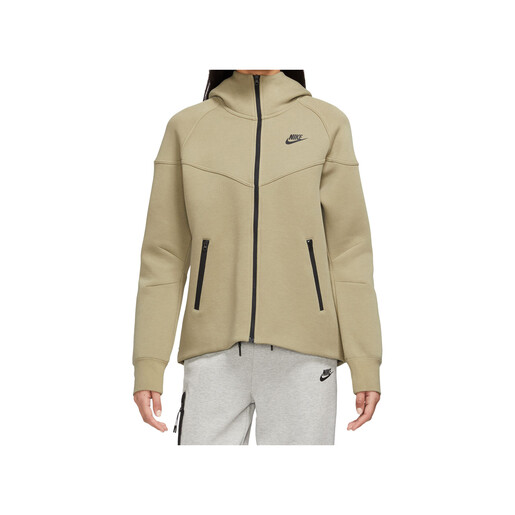 NIKE W NSW TCH FLC WR FZ HDY verde
