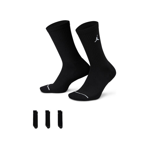 NIKE U J ED CUSH POLY CREW 3PR 144 negro