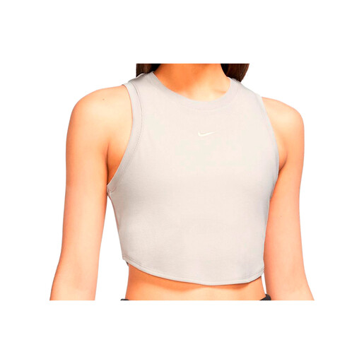 NIKE W NSW ESSNTL RIB CRP TANK beige