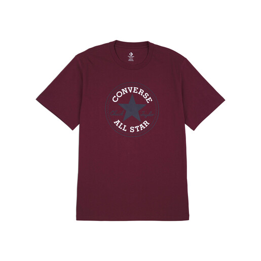 CONVERSE CHUCK PATCH TEE granate