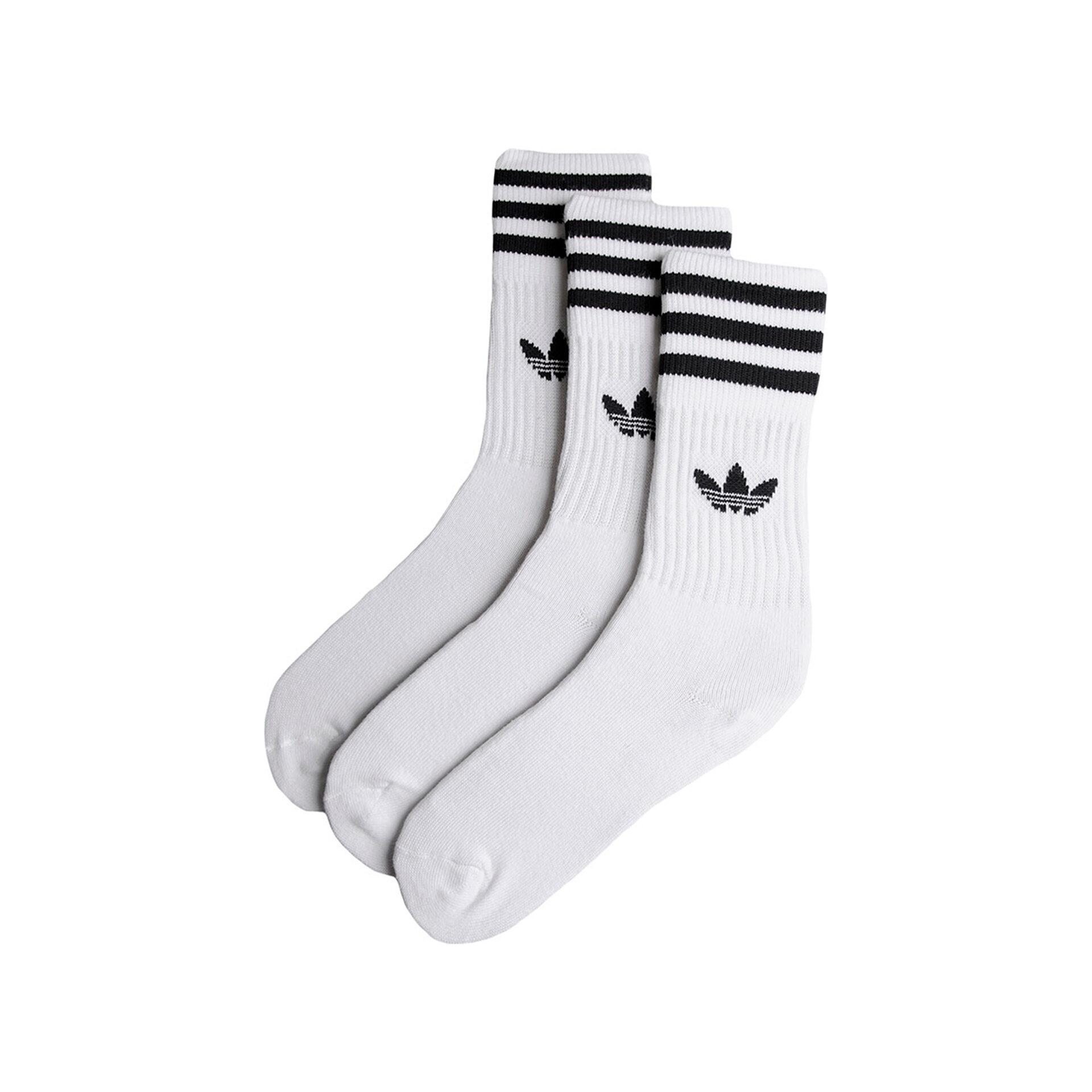 adidas Calcetines SOLID CREW SOCK vista frontal adidas Calcetines SOLID CREW SOCK vista frontal