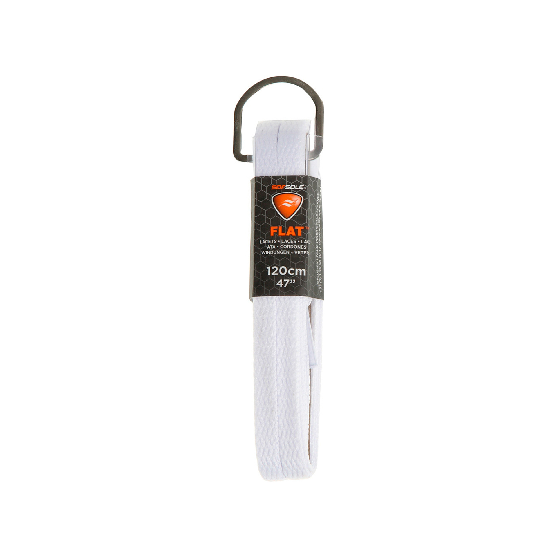 Sofsole Cordones FLAT 120 WHITE vista frontal Sofsole Cordones FLAT 120 WHITE vista frontal