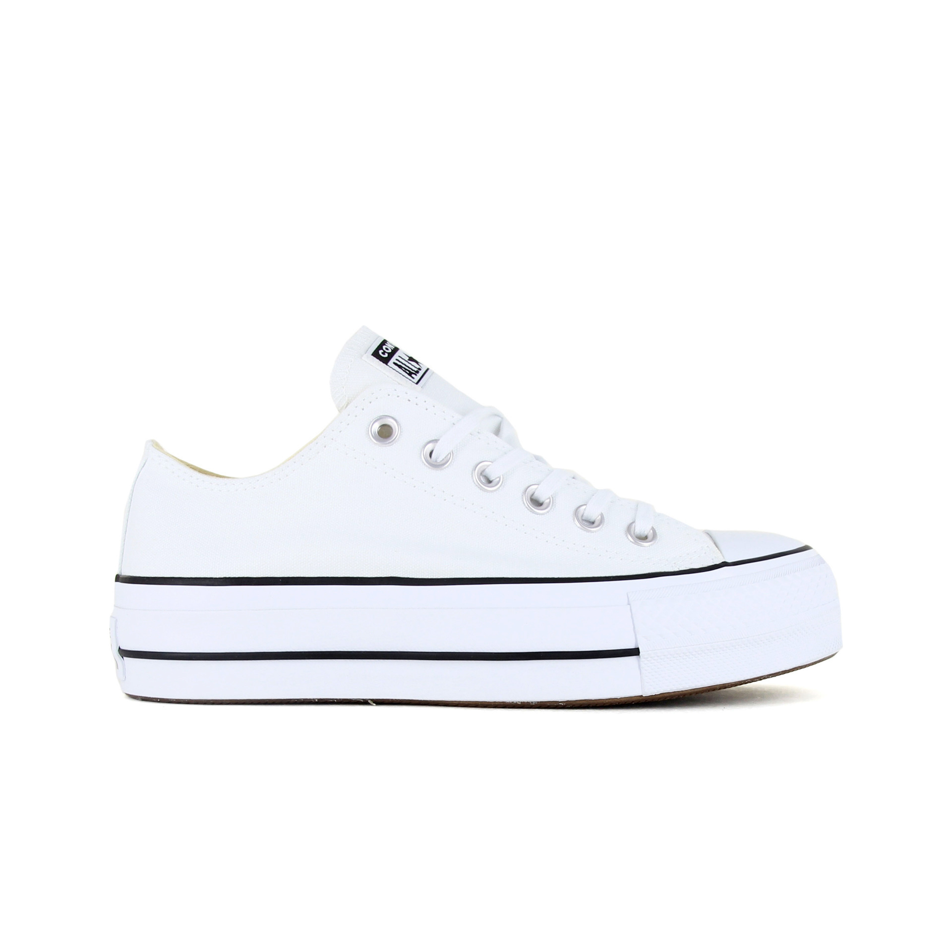 Converse Zapatillas Mujer CHUCK TAYLOR ALL STAR CANVAS PLATFORM lateral exterior Converse Zapatillas Mujer CHUCK TAYLOR ALL STAR CANVAS PLATFORM lateral exterior