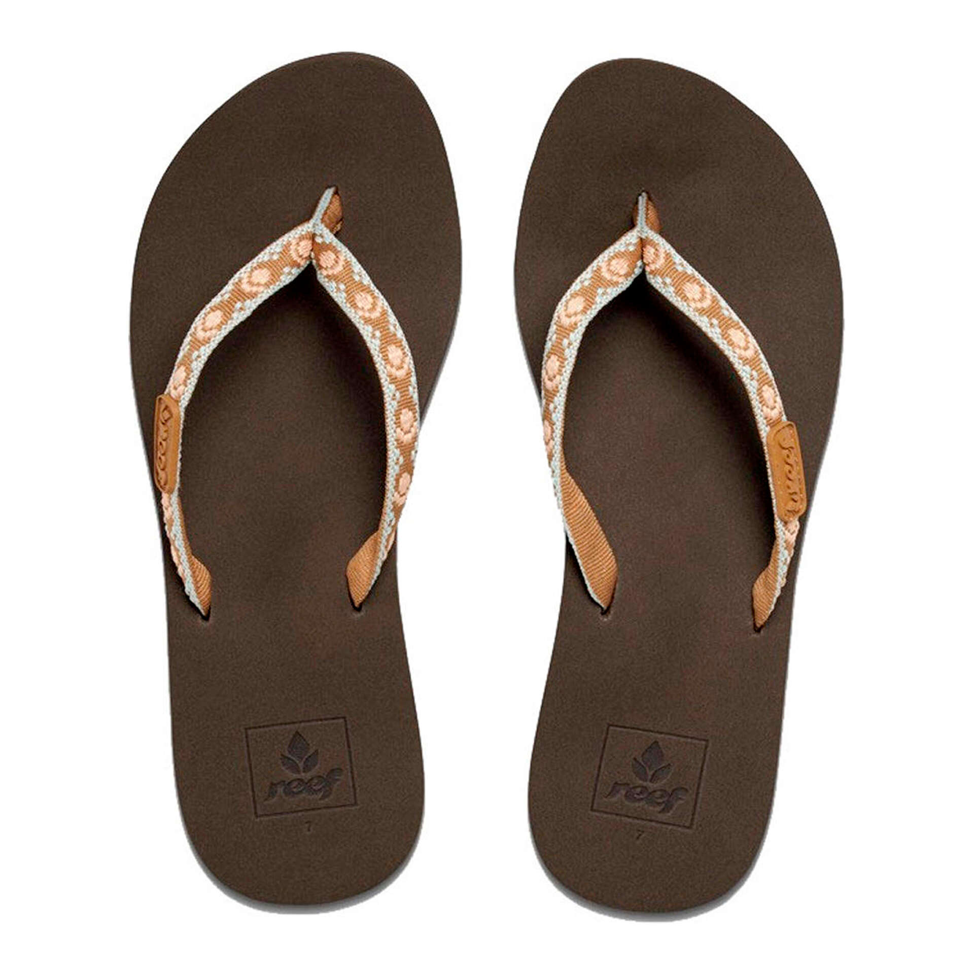 Reef Chancletas y Sandalias Mujer GINGER BROWN/PEACH lateral interior Reef Chancletas y Sandalias Mujer GINGER BROWN/PEACH lateral interior