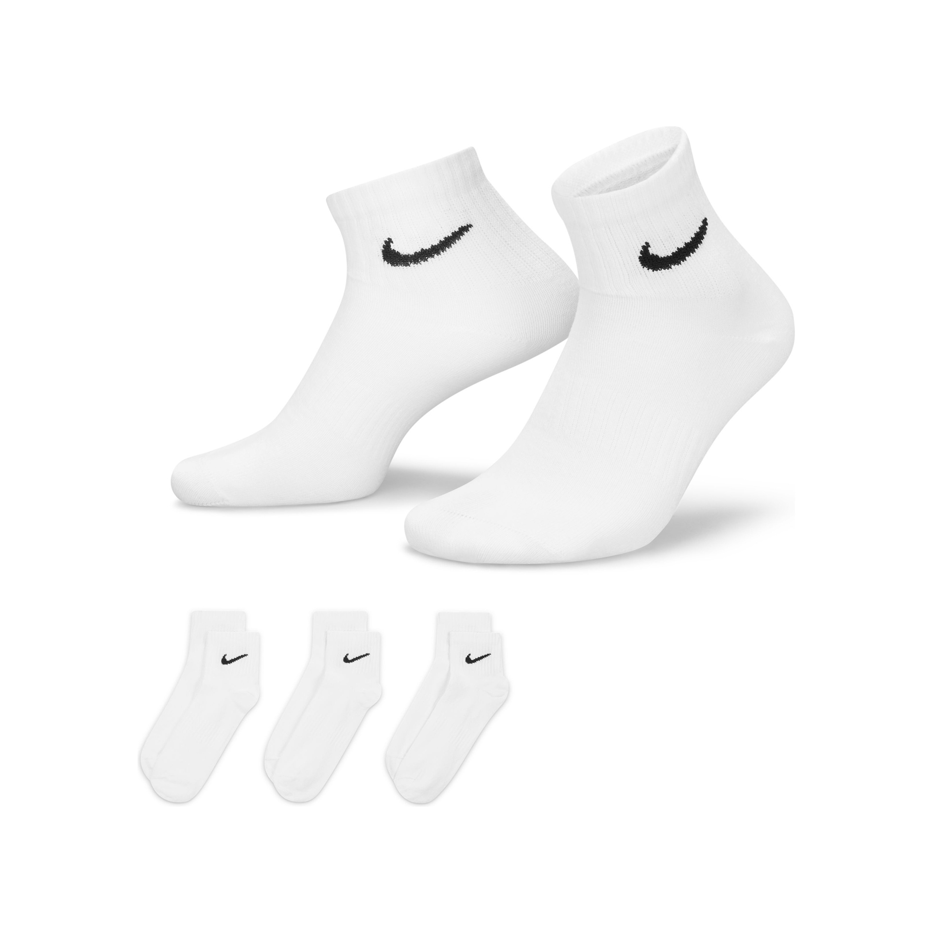 Nike Calcetines U NK ED LTWT ANKLE 3P 132 vista frontal Nike Calcetines U NK ED LTWT ANKLE 3P 132 vista frontal