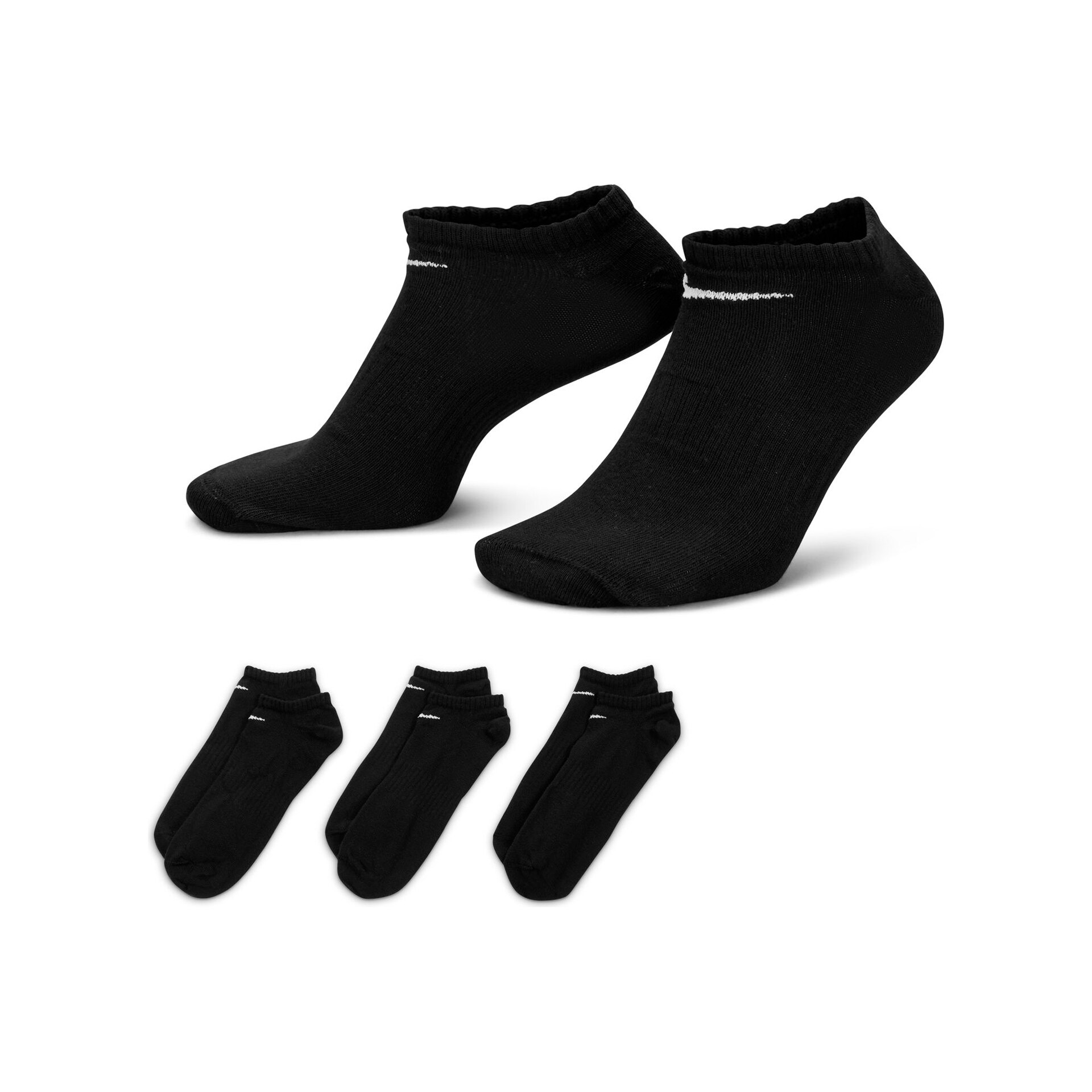Nike Calcetines U NK EVERYDAY LTWT NS 3PR 132 vista frontal Nike Calcetines U NK EVERYDAY LTWT NS 3PR 132 vista frontal