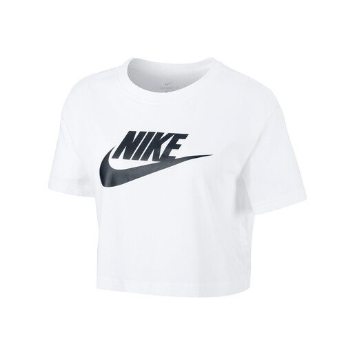NIKE W NSW TEE ESSNTL CRP ICN FTR blanco