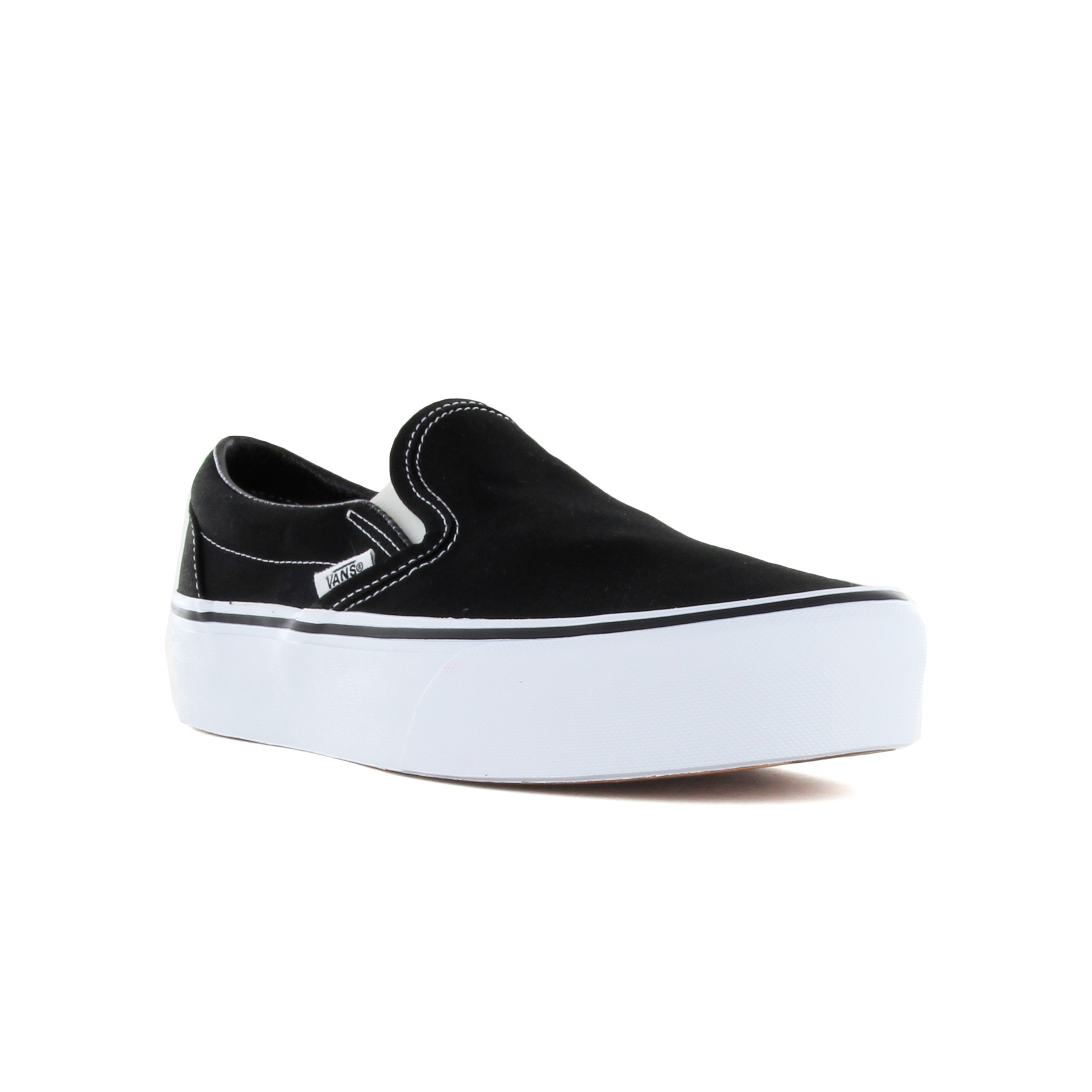 Vans Zapatillas Mujer UA Classic Slip-On Platform vista trasera Vans Zapatillas Mujer UA Classic Slip-On Platform vista trasera