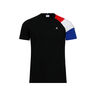 Le Coq Sportif Camiseta Hombre ESS Tee SS N10 M black/p.rouge/n.o.w/co vista frontal